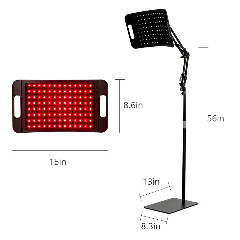 silicone led light therapy panel with adjustable stand for face & body 