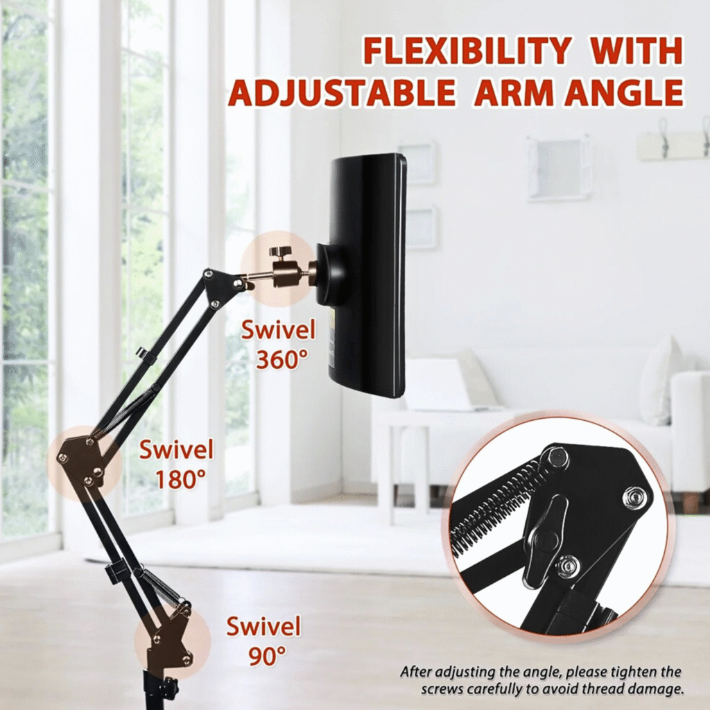 silicone led light therapy panel with adjustable stand for face & body 