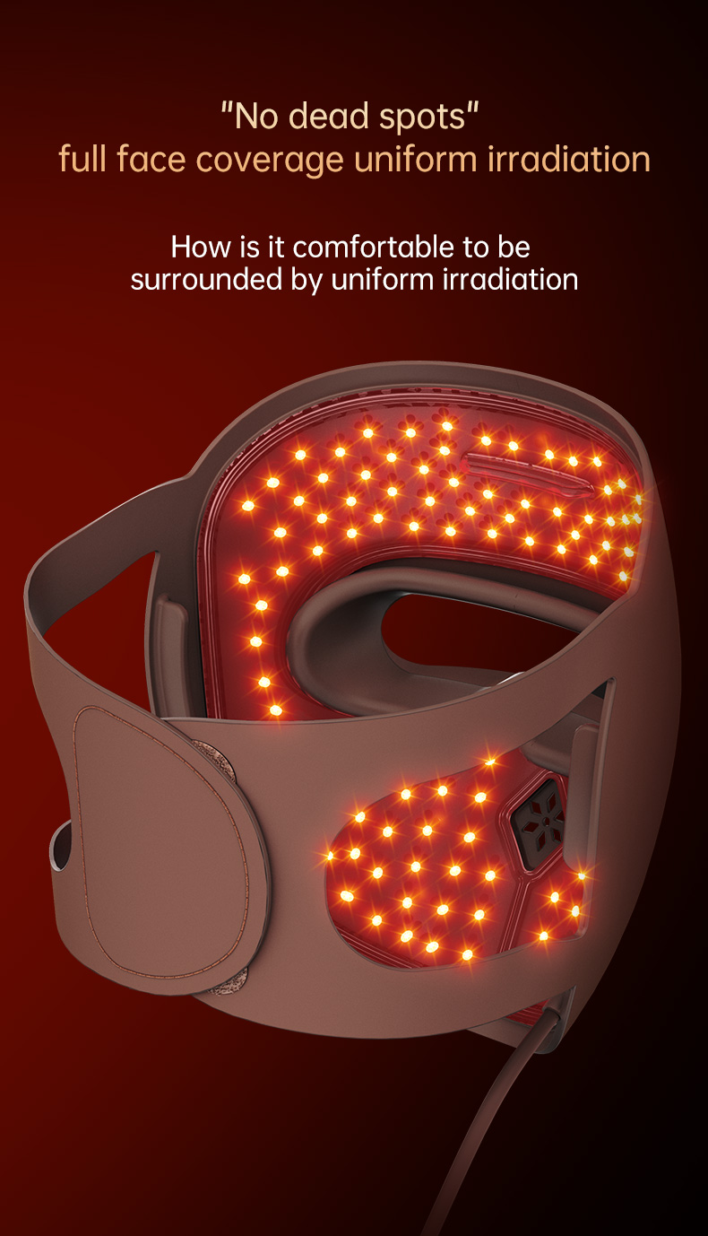 3d contour led face mask