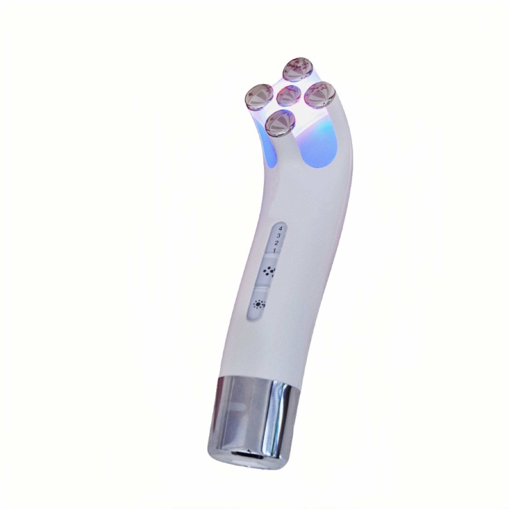 rf beauty device – curved handle for precise anti aging treatment