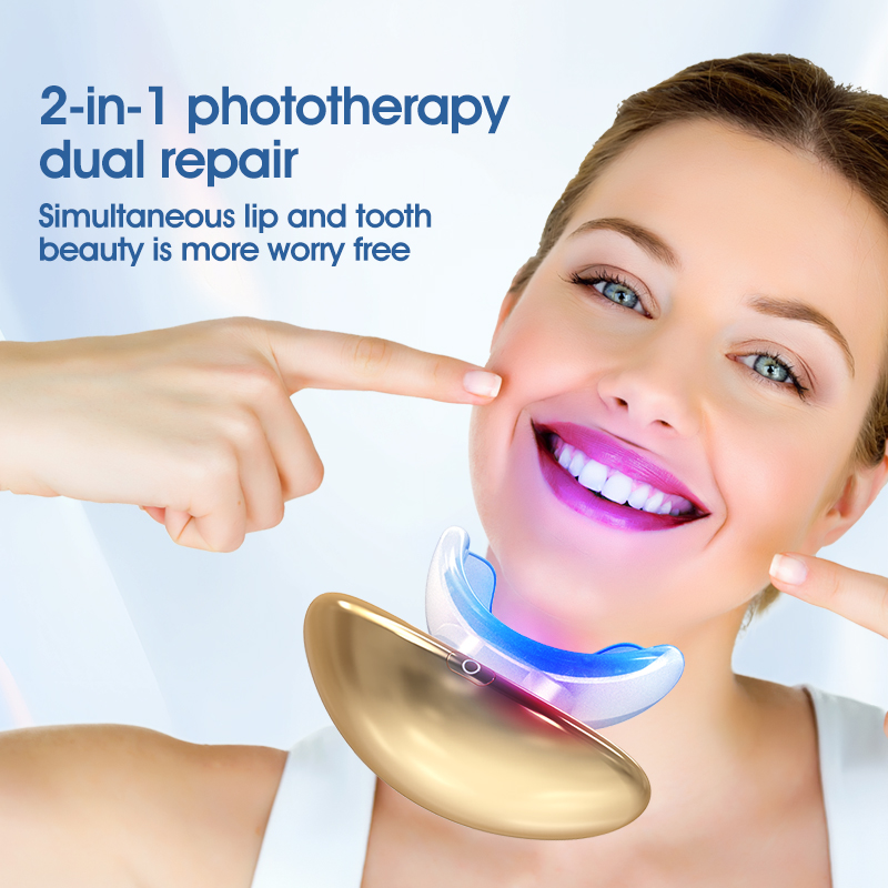 2 in 1 led lip plumper & teeth brightener