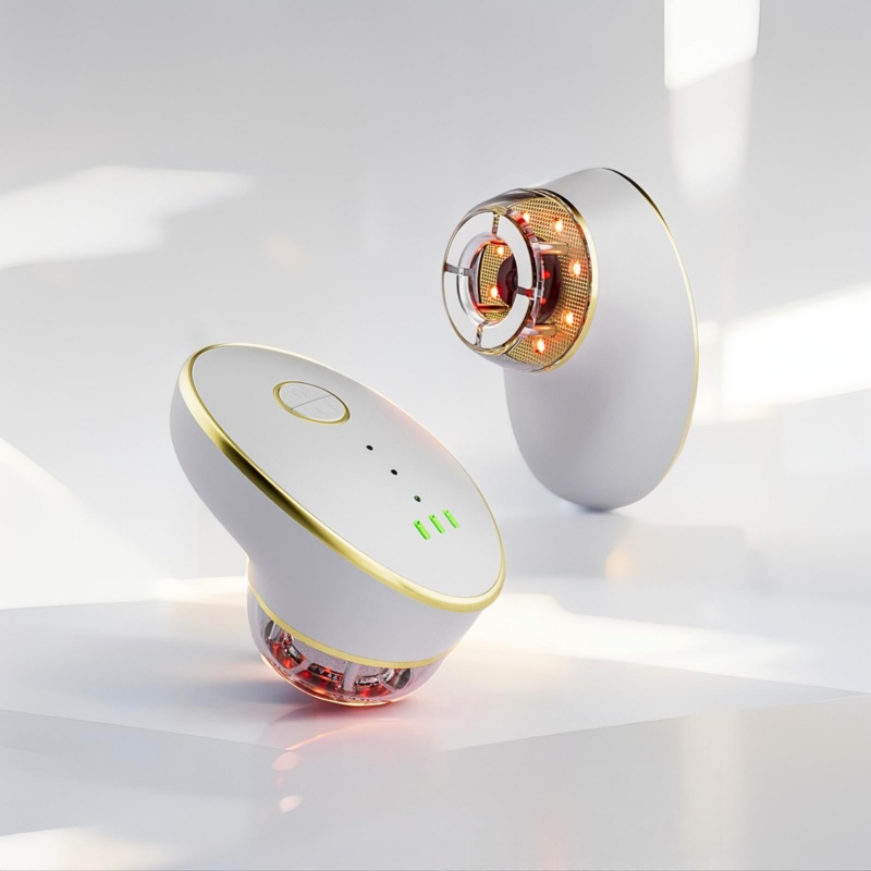 Professional EMS Facial Toning Device with Vacuum and LED Therapy