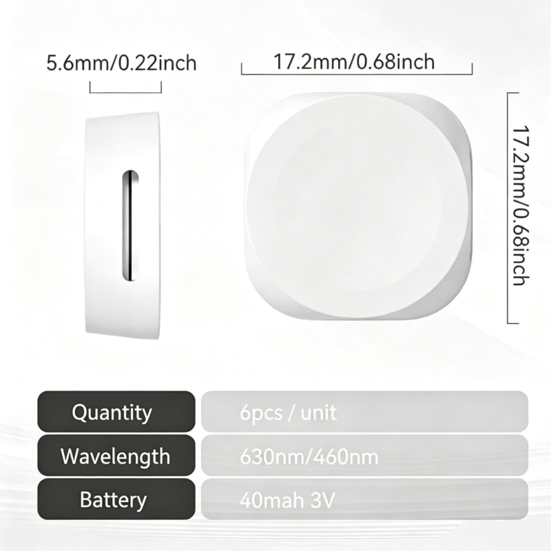 LED Acne Patch Device with Hydrocolloid Patch Technology